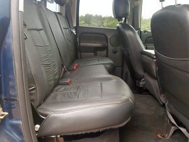 3D7KS28D45G748510 - 2005 DODGE RAM 2500 S Կապույտ լուսանկար 6
