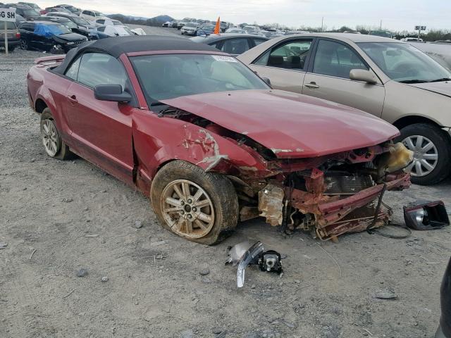 1ZVHT84N065143151 - 2006 FORD MUSTANG MAROON photo 1