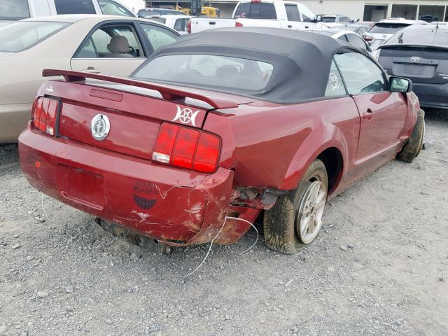 1ZVHT84N065143151 - 2006 FORD MUSTANG MAROON photo 4