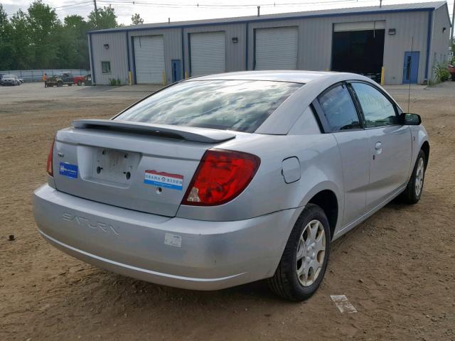 1G8AN12F54Z197580 - 2004 SATURN ION LEVEL SILVER photo 4