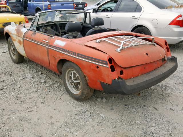 GHN5UJ453244G - 1979 MGB ROADSTER ORANGE photo 3