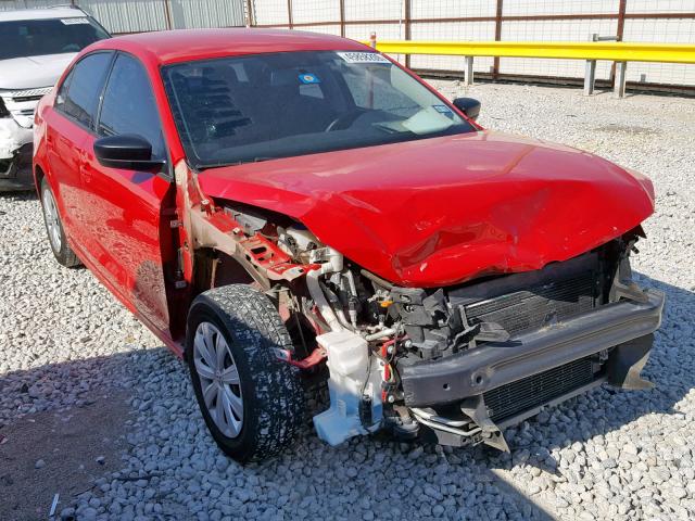 3VW2K7AJ4EM249096 - 2014 VOLKSWAGEN JETTA BASE RED photo 1