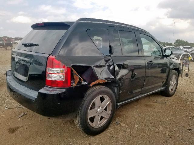 1J8FF47W67D385666 - 2007 JEEP COMPASS BLACK photo 4