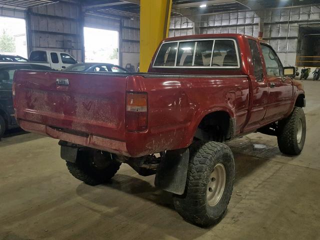 JT4VN13G0P5120867 - 1993 TOYOTA PICKUP 1/2 RED photo 4