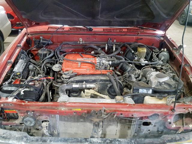 JT4VN13G0P5120867 - 1993 TOYOTA PICKUP 1/2 RED photo 7