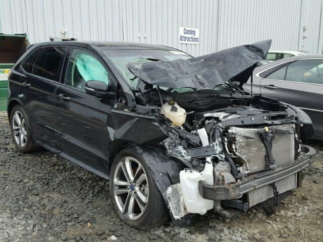 2FMTK4AP4FBB69631 - 2015 FORD EDGE SPORT BLACK photo 1