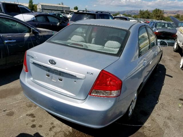 KNAFE122975417904 - 2007 KIA SPECTRA EX SILVER photo 4