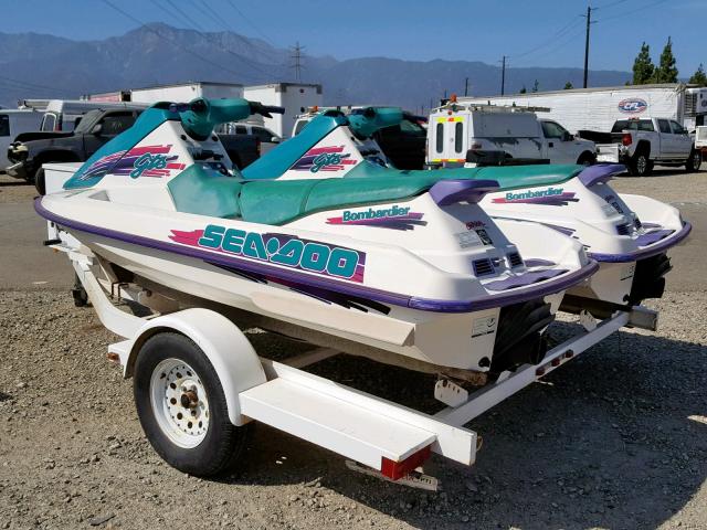 ZZNC5143D696 - 1996 BOMBARDIER JETSKI/TRL GREEN photo 3