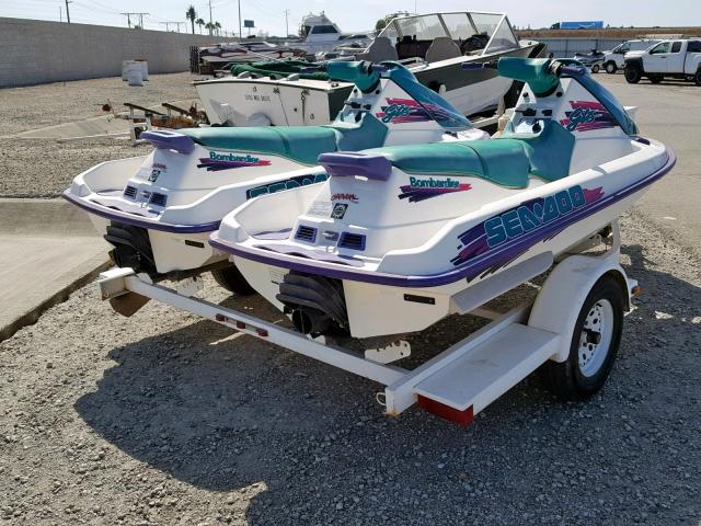 ZZNC5143D696 - 1996 BOMBARDIER JETSKI/TRL GREEN photo 4