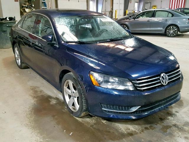 1VWBP7A3XCC020679 - 2012 VOLKSWAGEN PASSAT SE BLUE photo 1