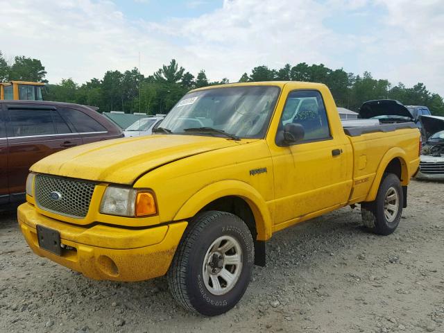 1FTYR10U82TA60546 - 2002 FORD RANGER YELLOW photo 2