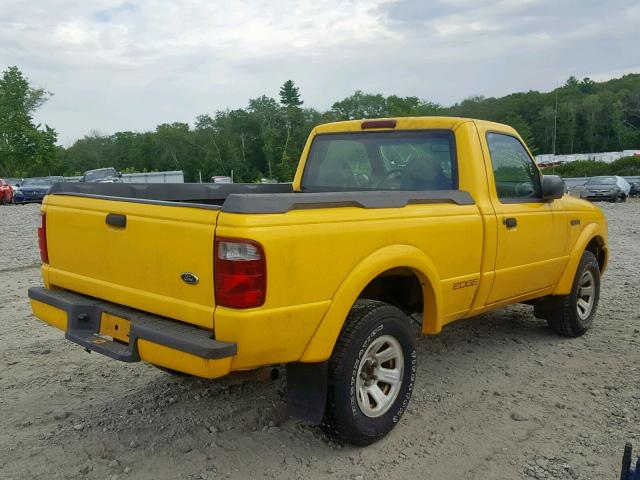 1FTYR10U82TA60546 - 2002 FORD RANGER YELLOW photo 4