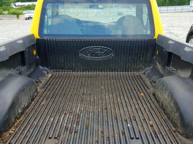 1FTYR10U82TA60546 - 2002 FORD RANGER YELLOW photo 6