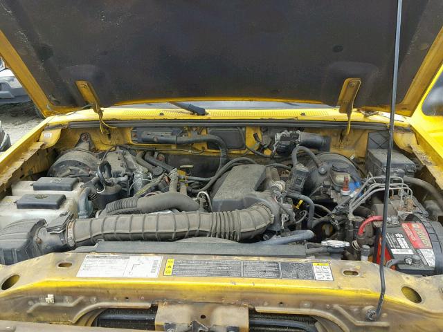 1FTYR10U82TA60546 - 2002 FORD RANGER YELLOW photo 7