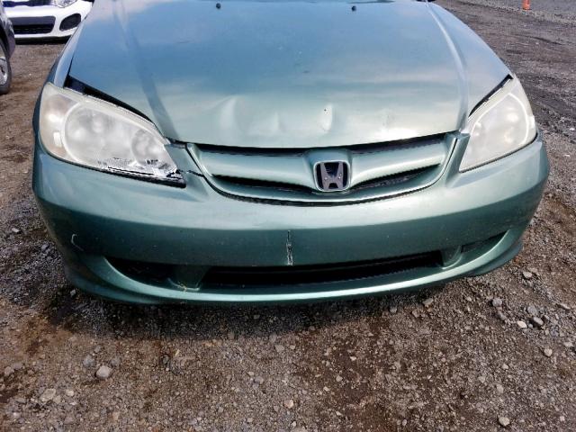 2HGES16334H634607 - 2004 HONDA CIVIC DX V GREEN photo 9