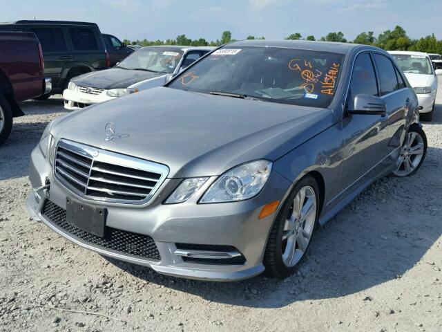 WDDHF5KB8DA742228 - 2013 MERCEDES-BENZ E 350 GRAY photo 2