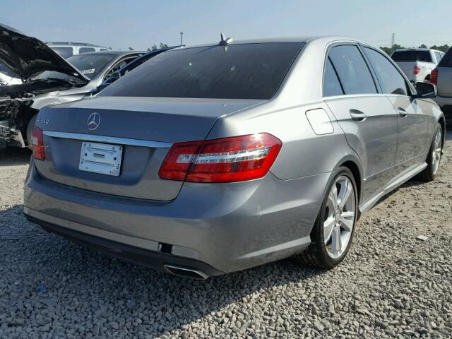 WDDHF5KB8DA742228 - 2013 MERCEDES-BENZ E 350 GRAY photo 4