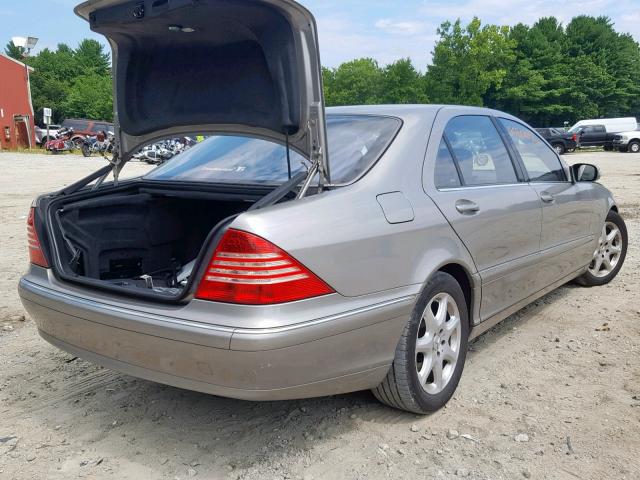 WDBNG83J16A461164 - 2006 MERCEDES-BENZ S 430 4MAT GRAY photo 4