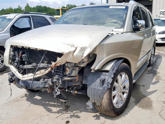 5N3AA08C38N900439 - 2008 INFINITI QX56 GOLD photo 9