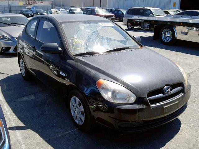 KMHCM36C29U106522 - 2009 HYUNDAI ACCENT GS BLACK photo 1