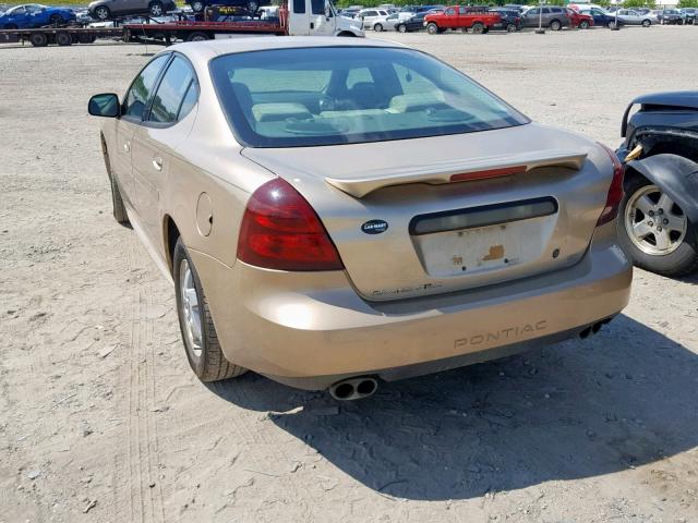 2G2WP522541275833 - 2004 PONTIAC GRAND PRIX GOLD photo 3