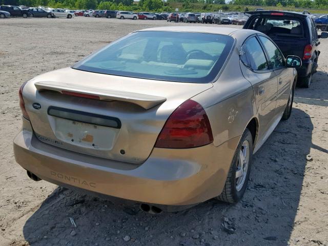 2G2WP522541275833 - 2004 PONTIAC GRAND PRIX GOLD photo 4