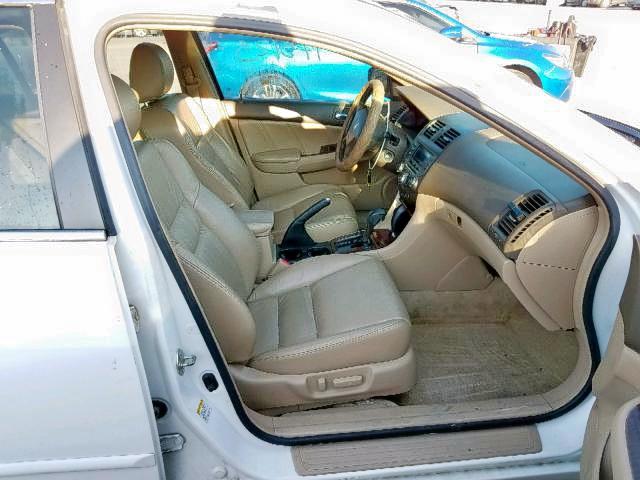 1HGCM66547A035928 - 2007 HONDA ACCORD EX WHITE photo 5