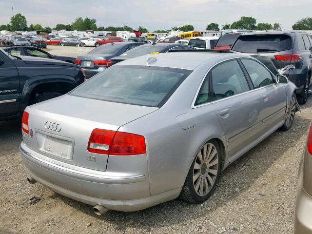 WAUML44E64N015209 - 2004 AUDI A8 L QUATT SILVER photo 4