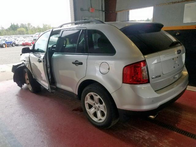 2FMDK4GC4DBC01855 - 2013 FORD EDGE SE SILVER photo 3