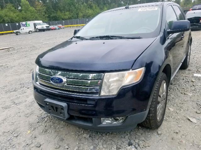 2FMDK3KC8ABB76486 - 2010 FORD EDGE LIMIT BLUE photo 2