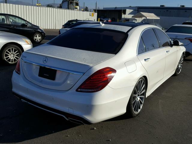 WDDUG8CB5FA188872 - 2015 MERCEDES-BENZ S550 WHITE photo 4