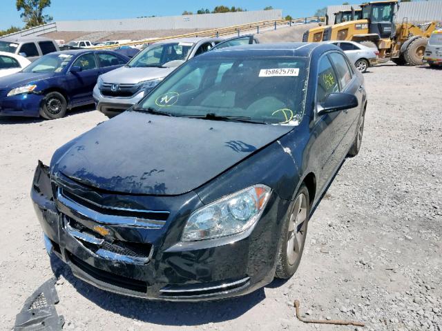 1G1ZC5E0XCF279889 - 2012 CHEVROLET MALIBU 1LT 黑色 照片 2