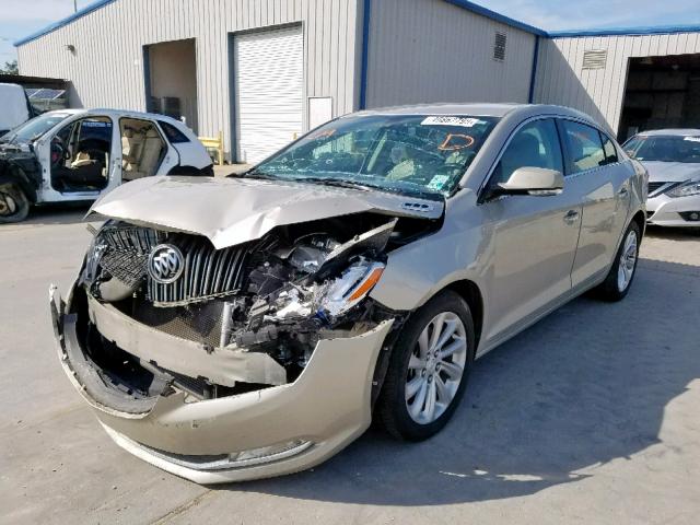 1G4GB5G32EF100431 - 2014 BUICK LACROSSE BEIGE photo 2