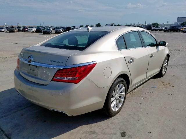 1G4GB5G32EF100431 - 2014 BUICK LACROSSE BEIGE photo 4