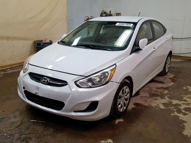 KMHCT4AE9HU372054 - 2017 HYUNDAI ACCENT SE WHITE photo 2