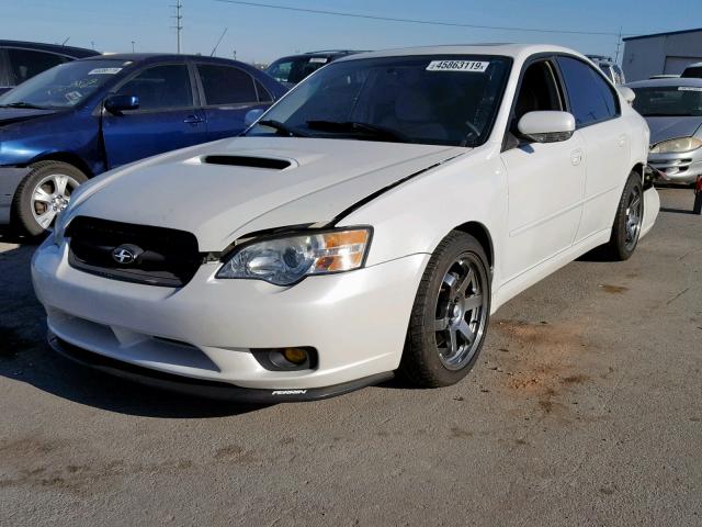 4S3BL676774200678 - 2007 SUBARU LEGACY GT WHITE photo 2