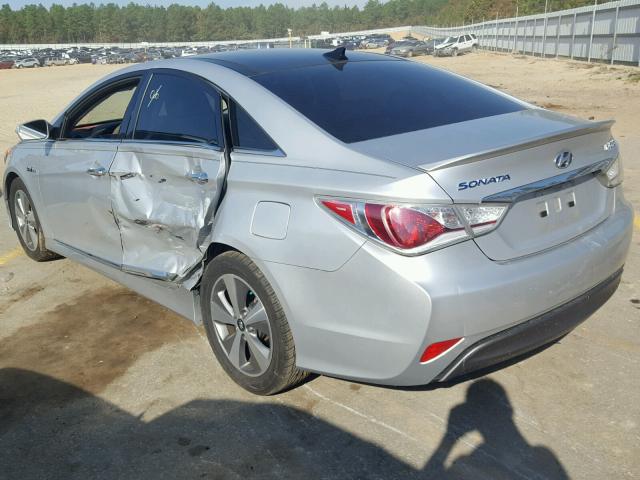 KMHEC4A46CA061921 - 2012 HYUNDAI SONATA HYB SILVER photo 3