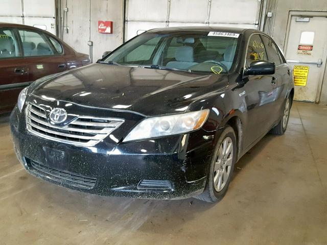 4T1BB46K49U103037 - 2009 TOYOTA CAMRY HYBR BLACK photo 2