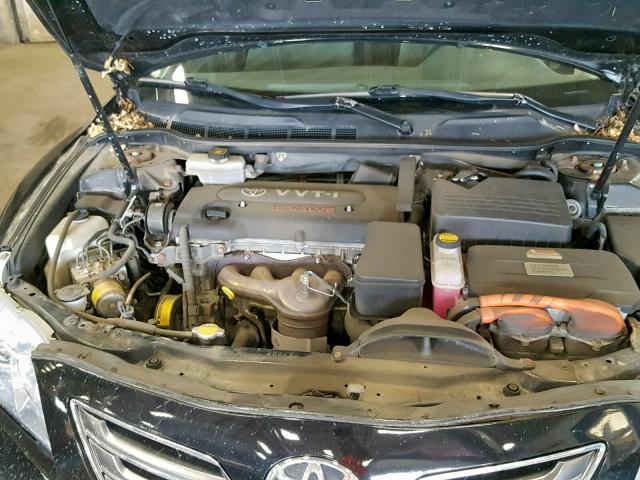 4T1BB46K49U103037 - 2009 TOYOTA CAMRY HYBR BLACK photo 7