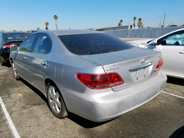 JTHBA30G755077848 - 2005 LEXUS ES 330 SILVER photo 3