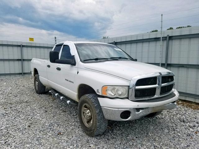 3D7KU28C64G141587 - 2004 DODGE RAM 2500 S WHITE photo 1