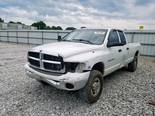 3D7KU28C64G141587 - 2004 DODGE RAM 2500 S WHITE photo 2