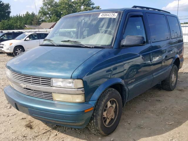 1GNDM19W7YB182371 - 2000 CHEVROLET ASTRO GREEN photo 2