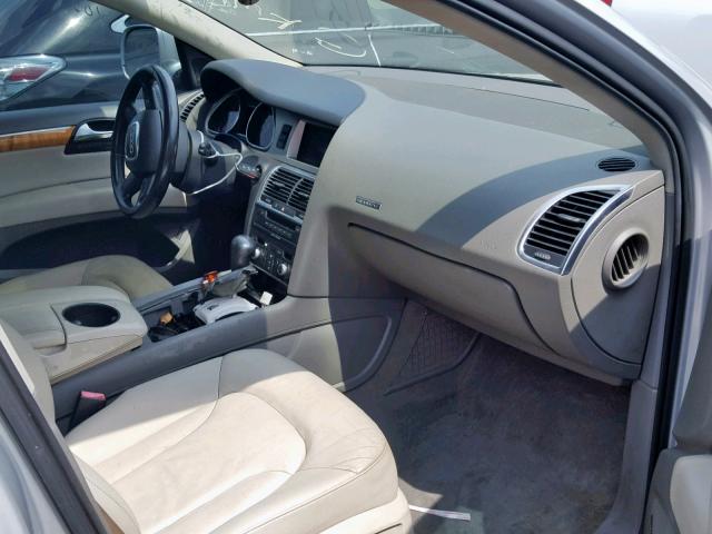 WA1AY74L39D027381 - 2009 AUDI Q7 3.6 QUA SILVER photo 5