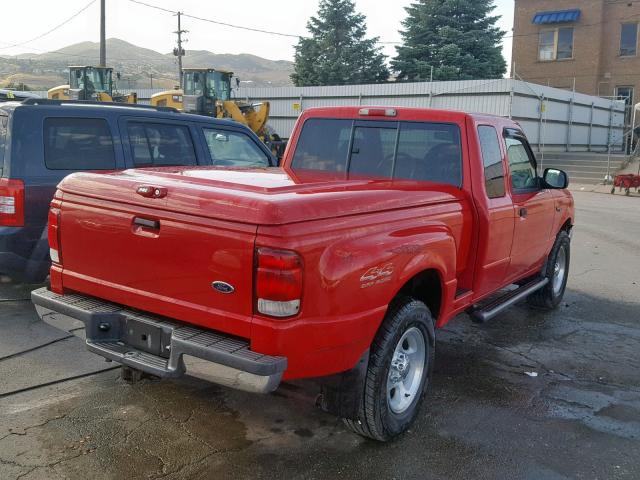 1FTZR15X3YPA78932 - 2000 FORD RANGER SUP RED photo 4