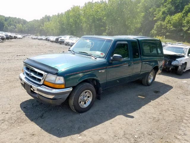 1FTYR14U1WTA83750 - 1998 FORD RANGER SUP GREEN photo 2