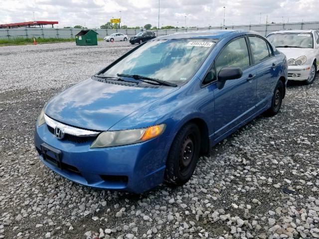 19XFA1F39AE001316 - 2010 HONDA CIVIC VP BLUE photo 2