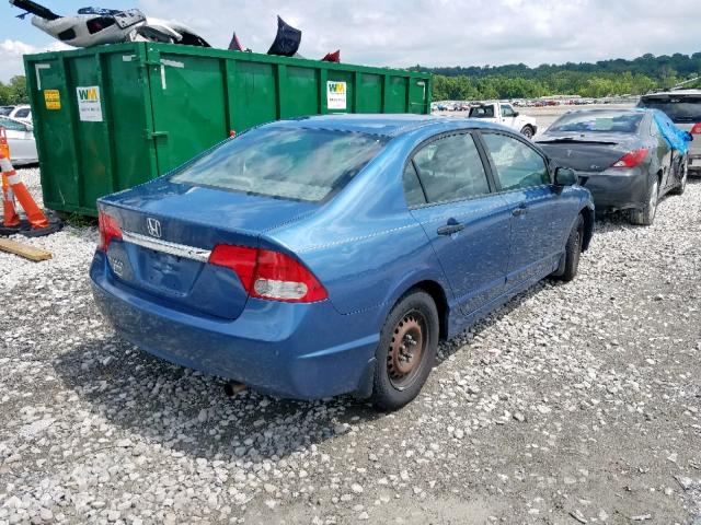 19XFA1F39AE001316 - 2010 HONDA CIVIC VP BLUE photo 4