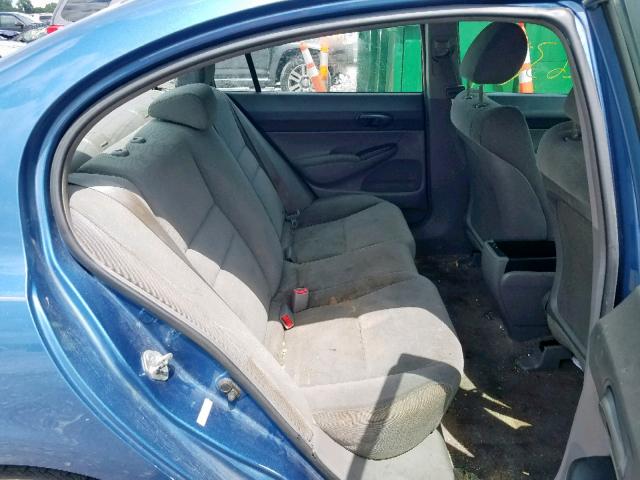 19XFA1F39AE001316 - 2010 HONDA CIVIC VP BLUE photo 6