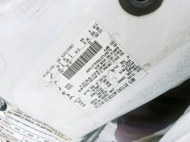 5LMFU27R04LJ17699 - 2004 LINCOLN NAVIGATOR WHITE photo 10